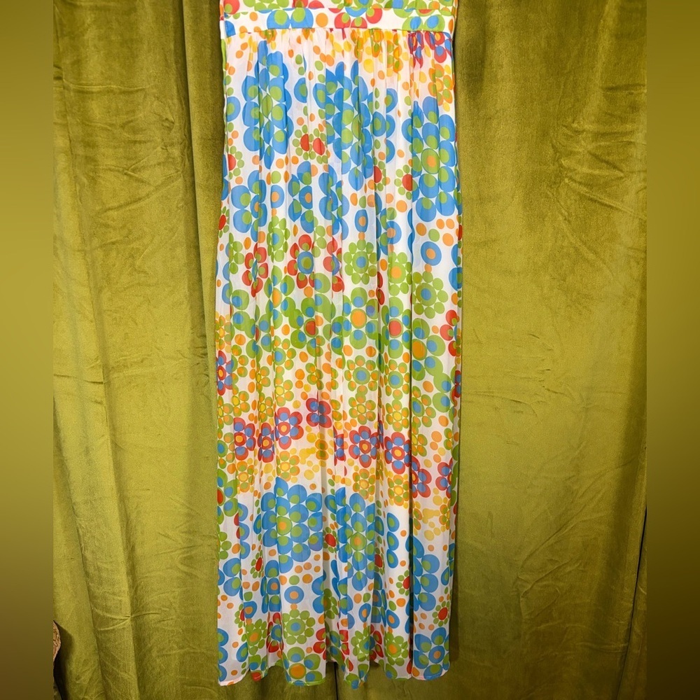 MODCLOTH 1970s style retro mod geometric dot maxi dress. Size M. Retail $100 - Picture 8 of 8